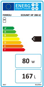 Poza Boiler cu o serpentina marita Ferroli ECOUNIT HP 200-1C - 200 litri - clasa energetica