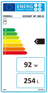 Poza Boiler cu o serpentina marita Ferroli ECOUNIT HP 300-1C - 300 litri - clasa energetica