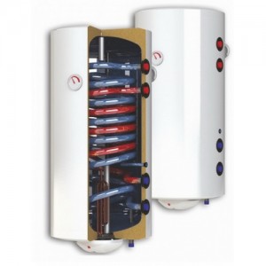 Poza Boiler termoelectric cu 2 serpentine Burnit BB NL2 200 PRL - 200 litri