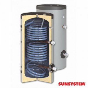 Poza Boiler de sol cu dubla serpentina SUNSYSTEM SON 200 - 200 litri