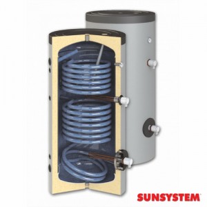 Poza Boiler de sol cu dubla serpentina SUNSYSTEM SON 400 - 400 litri