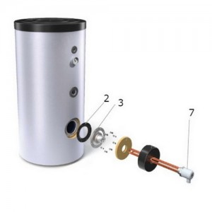 Poza 1 Rezistenta electrica cu termostat boiler TESY - 3 kW