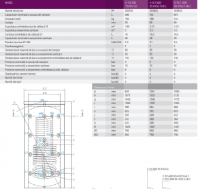 Poza Date tehnice Tesy V 12 S 1000 95 HYG5.5 C - 1000 litri