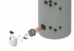 Poza Rezistenta electrica 9 kW pentru Boiler electric Eldom Titan 500 L - HSET-FV09/40/18