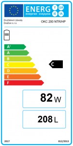 Poza Clasa energetica Boiler indirect cu o serpentina marita ( 2 m² ) pentru pompe de caldura Drazice OKC 200 NTR/HP 200 litri