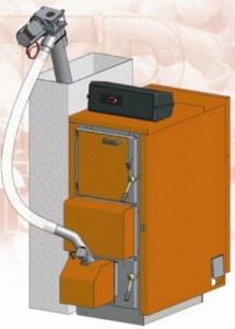 Poza Cazan din otel inox cu functionare lemne si peleti STEP FUEGO DUPLEX DPLX45RI 45 kW. Poza 76264