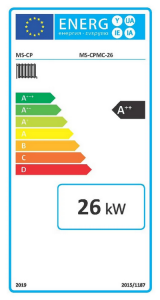 Poza Clasa energetica Cazan pe peleți HeizTech 26 kW