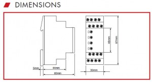 Poza Releu de nivel SCHRACK UR5L 1021dimensiuni