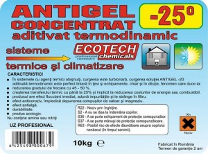 Poza date tehnice Antigel concentrat termodinamic aditivat -25ºC 10kg