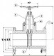  Robinet sertar pana DUYAR PN10 DN50 - schema