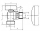 Schema Robinet coltar cu sfera AIRAGA 1/2' x 1/2'