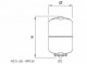Vas de expansiune pentru hidrofor ELBI AC 25 CE - 24 litri - schema