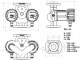 Dimensiuni Pompa dubla cu turatie variabila IMP PUMPS NMTD SMART 40/100 F