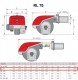 Dimensiuni Arzator motorina Riello RL 70