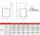 Dimensiuni Cazan din otel cu arzator pe peleti THERMOSTAHL PLC