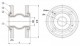 Racord antivibrant cu flanse PN 16 DN 300 - dimensiuni