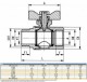 AIRAGA 878 PN 16 FI-FE DN 20 ( 3/4 ) - dimensiuni