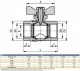 AIRAGA 872 PN 16 FI-FI DN 20 ( 3/4 ) - dimensiuni