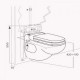 Pompa pentru ape uzate SFA SANICOMPACT STAR Dual Flush - 500 W C7LV - dimenisiuni