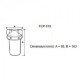 Filtru de sedimente cu cartus NOBEL FCP 010 1/2 0.9 m³/h - dimensiuni