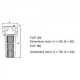 Filtru de sedimente cu cartus NOBEL FCP 180 2 15 m³/h - dimensiuni