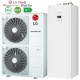 Pompa de caldura aer-apa cu boiler incorporat 200 litri LG Therma V R32 WIFI Hydrosplit IWT 14 kW trifazica