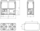 Chiller aer-apa modular in pompa de caldura Evoclima CHWP 0652 - 70 kW - dimensiuni