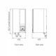 Pompa de caldura aer-apa split R32 Fujitsu WSYA100ML3-WOYA100KLT- dimensiuni unitate interioara