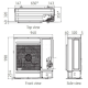 Pompa de caldura aer-apa split R32 Fujitsu WSYA100ML3-WOYA100KLT - dimensiuni unitate exterioara