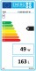 Clasa energetica Vas tampon pentru instalatii de racire active fara schimbator de caldura TESY TESY V 160 60 ACF W - 160 litri