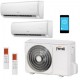 Aer conditionat INVERTER DUBLU SPLIT FERROLI GIADA M ( 9000 + 12000 BTU ) 21000 BTU