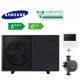 Pompa de caldura aer apa monobloc SAMSUNG EHS R290 AE050CXYBEK/EU cu pompa circulatie si controller MWR-WW10N incluse - 5 kW monofazata