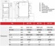 Dimensiuni Cazan cu functionare pe lemne - pelleti Thermostahl ECOTWIN